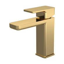 Nuie Windon Mono Basin Mixer With Push Button Waste Contemporary Brushed Brass Brass,plastic 160x50x152mm - JJ Building Materials