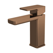 Nuie Windon Mono Basin Mixer With Push Button Waste Contemporary Brushed Bronze Brass 160x50x152mm - JJ Building Materials