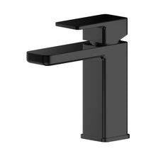 Nuie Windon Mono Basin Mixer With Push Button Waste Contemporary Matt Black Brass,plastic 160x50x152mm - JJ Building Materials
