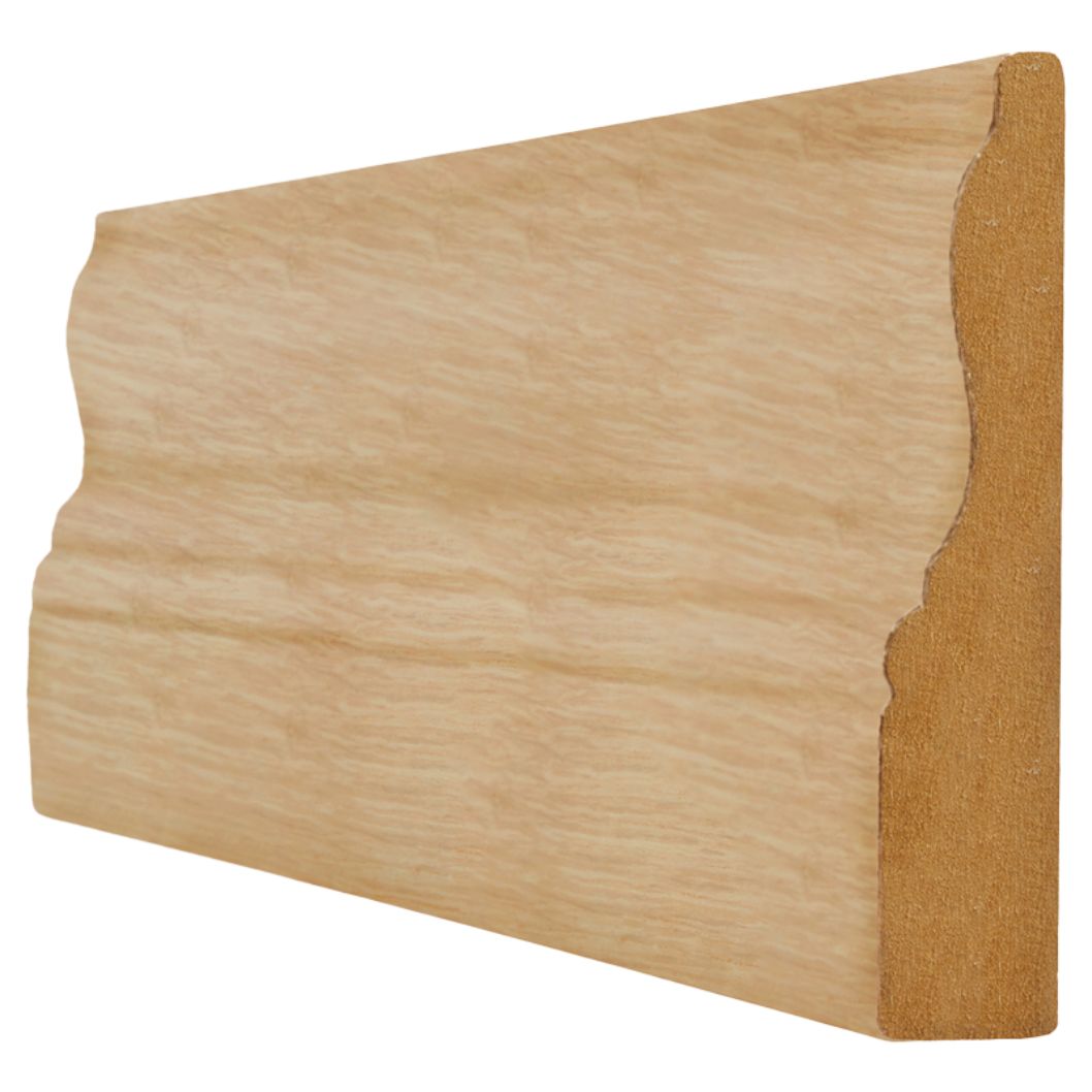 Oak 18x95mm Faced Ferrol Skirting Board (4x3m Lengths) - JJ Building Materials