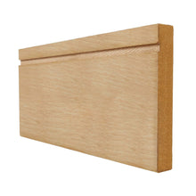 Oak Faced 18x95mm Single Groove Skirting Board (4x3m Lengths) - JJ Building Materials