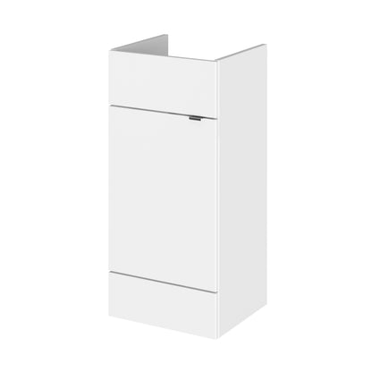 Hudson Reed Fusion 400mm Vanity Unit Contemp Gloss White MFC Painted Gloss 864x400x355mm