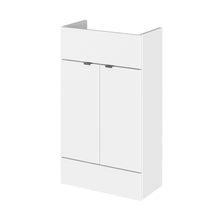 Hudson Reed Fusion 500mm Vanity Unit - Compact Contemp Gloss White MFC Painted Gloss 864x500x255mm