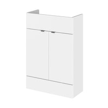 Hudson Reed Fusion 600mm Vanity Unit - Compact Contemp Gloss White MFC Painted Gloss 864x600x255mm