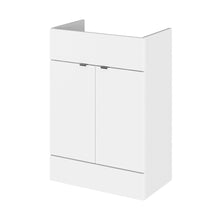Hudson Reed Fusion 600mm Vanity Unit Contemp Gloss White MFC Painted Gloss 864x600x355mm