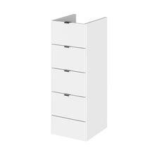 Hudson Reed Fusion 300mm Drawer Unit Contemp Gloss White MFC Painted Gloss 864x300x355mm