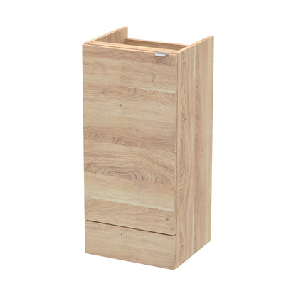 Hudson Reed Fusion 400mm Base Unit Contemp Bleached Oak MFC Textured Woodgrain 864x400x355mm