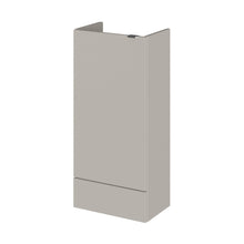 Hudson Reed Fusion 400mm Base Unit - Compact Contemp Pebble Grey MFC Textured Woodgrain 864x400x255mm