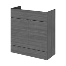 Hudson Reed Fusion 800mm Vanity Unit Contemp Anthracite Woodgrain MFC Textured Woodgrain 864x800x355mm