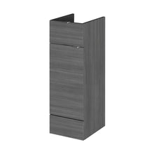Hudson Reed Fusion 300mm Drawer Lined Unit Contemp Graphite Grey Woodgrain MFC Textured Woodgrain 864x300x355mm