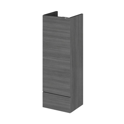 Hudson Reed Fusion 300mm Base Unit - Compact Contemp Graphite Grey Woodgrain MFC Textured Woodgrain 864x300x255mm