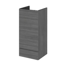 Hudson Reed Fusion 400mm Base Unit Contemp Graphite Grey Woodgrain MFC Textured Woodgrain 864x400x355mm
