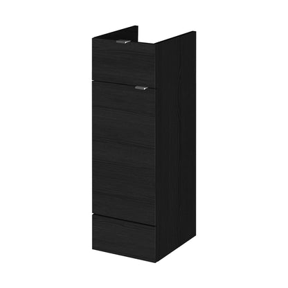 Hudson Reed Fusion 300mm Drawer Lined Unit Contemp Charcoal Black MFC Textured Woodgrain 864x300x355mm