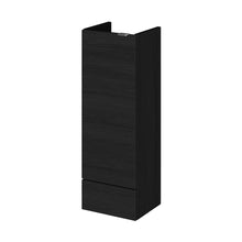 Hudson Reed Fusion 300mm Base Unit - Compact Contemp Charcoal Black MFC Textured Woodgrain 864x300x255mm