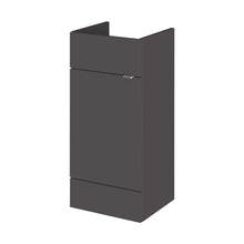 Hudson Reed Fusion 400mm Vanity Unit Contemp Gloss Grey MFC Painted Gloss 864x400x355mm