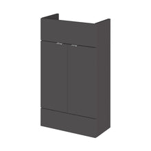 Hudson Reed Fusion 500mm Vanity Unit - Compact Contemp Gloss Grey MFC Painted Gloss 864x500x255mm