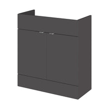 Hudson Reed Fusion 800mm Vanity Unit Contemp Gloss Grey MFC Painted Gloss 864x800x355mm