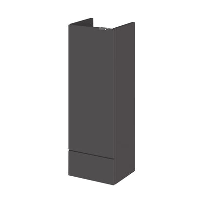 Hudson Reed Fusion 300mm Base Unit - Compact Contemp Gloss Grey MFC Painted Gloss 864x300x255mm