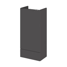 Hudson Reed Fusion 400mm Base Unit - Compact Contemp Gloss Grey MFC Painted Gloss 864x400x255mm