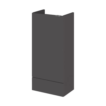 Hudson Reed Fusion 400mm Base Unit - Compact Contemp Gloss Grey MFC Painted Gloss 864x400x255mm