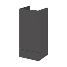 Hudson Reed Fusion 400mm Base Unit Contemp Gloss Grey MFC Painted Gloss 864x400x355mm
