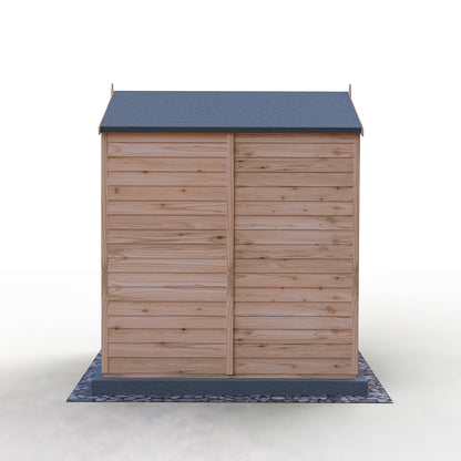 Shire Overlap 6x4ft Single Door Reverse Apex Wooden Shed