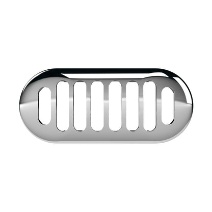Hudson Reed Basin Accessories Chancery Chrome Overflow Cover Contemp Brass Abs 26x50x10mm