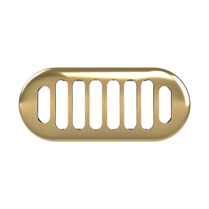 Hudson Reed Basin Accessories Chancery Brushed Brass Overflow Cover Contemp Brass Abs 26x50x10mm