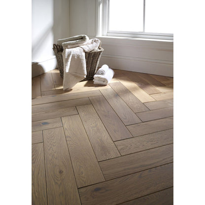 Paddington Oak Brushed Fusion Hybrid Engineered Wood Flooring - 1.92m2 Pack Size | Parquet Range - JJ Building Materials
