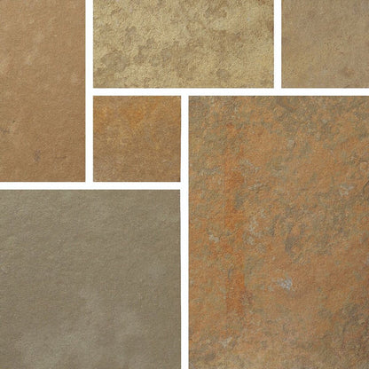Pavestone Abbey (22mm Calibrated Sawn Edges) Natural Limestone Paving - Mixed Size Patio Pack - 15m² - JJ Building Materials