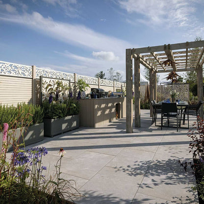 Pavestone Amalfi Gris Porcelain Paving - 900 x 600mm - JJ Building Materials