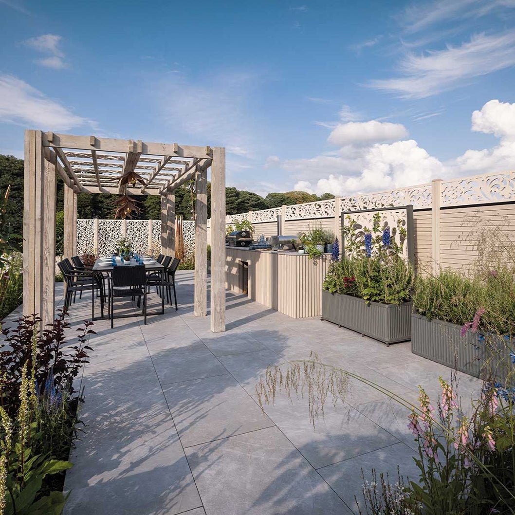Pavestone Amalfi Gris Porcelain Paving - 900 x 600mm - JJ Building Materials