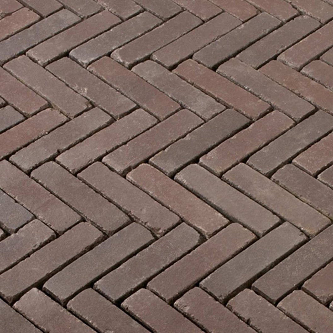 Pavestone Antique Bordeaux Clay Slimsett - 204 x 50 x 60mm - 7.3m² - JJ Building Materials