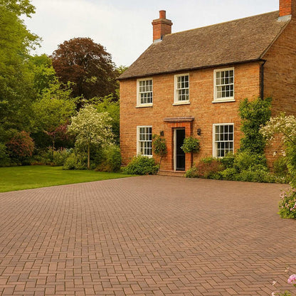 Pavestone Antique Bordeaux Clay Slimsett - 204 x 50 x 60mm - 7.3m² - JJ Building Materials