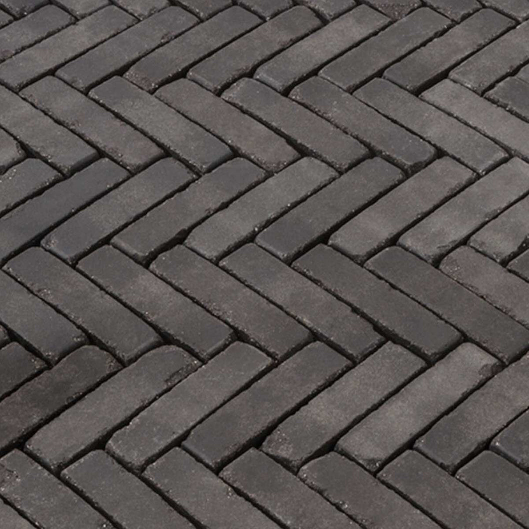 Pavestone Antique Carbon Clay Slimsett - 204 x 50 x 60mm - 7.3m² - JJ Building Materials