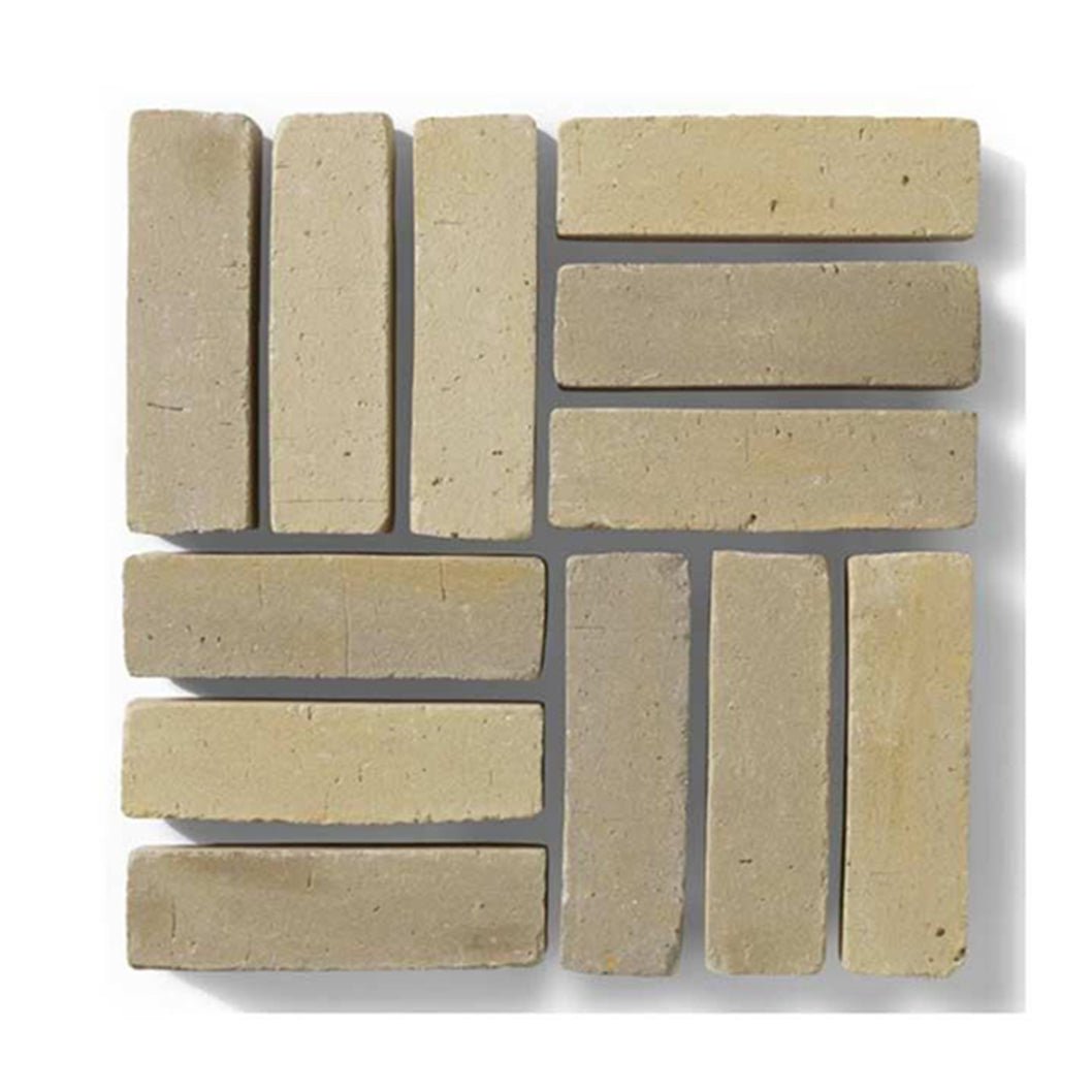 Pavestone Antique Ivory Clay Slimsett - 204 x 50 x 60mm - 7.3m² - JJ Building Materials