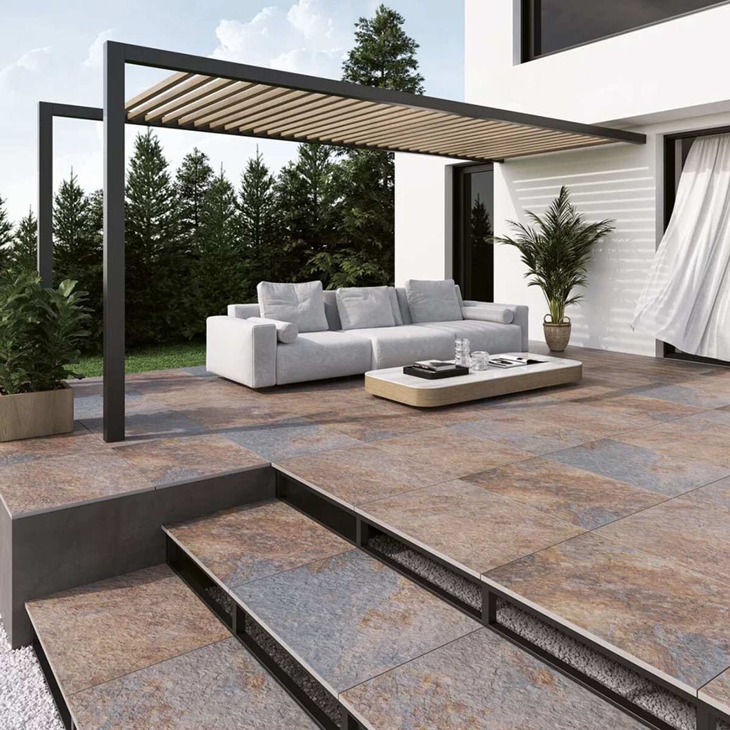 Pavestone Ardesia Rustic Porcelain Paving - 900 x 600mm - JJ Building Materials