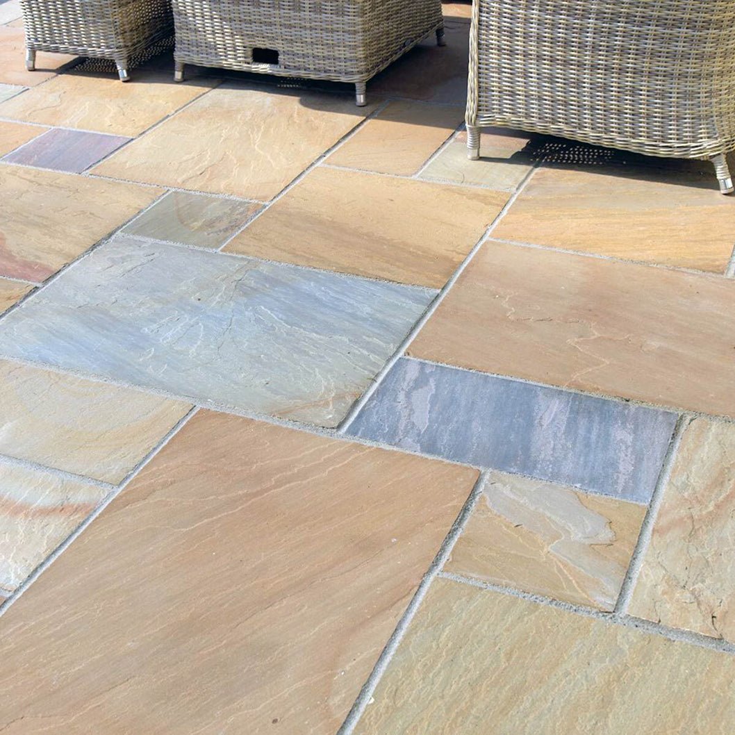 Pavestone Buff (22mm Calibrated) Natural Sandstone Paving - Normal Pack Sizes - JJ Building Materials