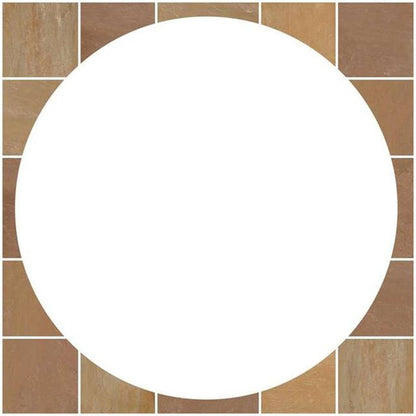 Pavestone Buff Natural Sandstone Circle - JJ Building Materials