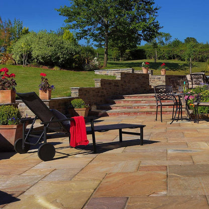 Pavestone Cloister (22mm Calibrated) Natural Sandstone Paving - Mixed Size Patio Pack - 15m² - JJ Building Materials