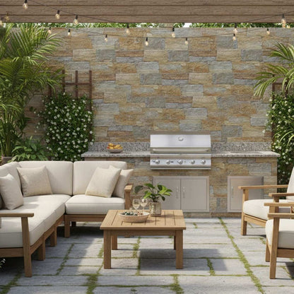 Pavestone Cubo Caldo Porcelain Cladding - 600 x 200mm - 0.84m² - JJ Building Materials