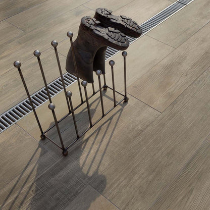 Pavestone Deckwood Cinder Porcelain Paving - 1200 x 295mm - JJ Building Materials