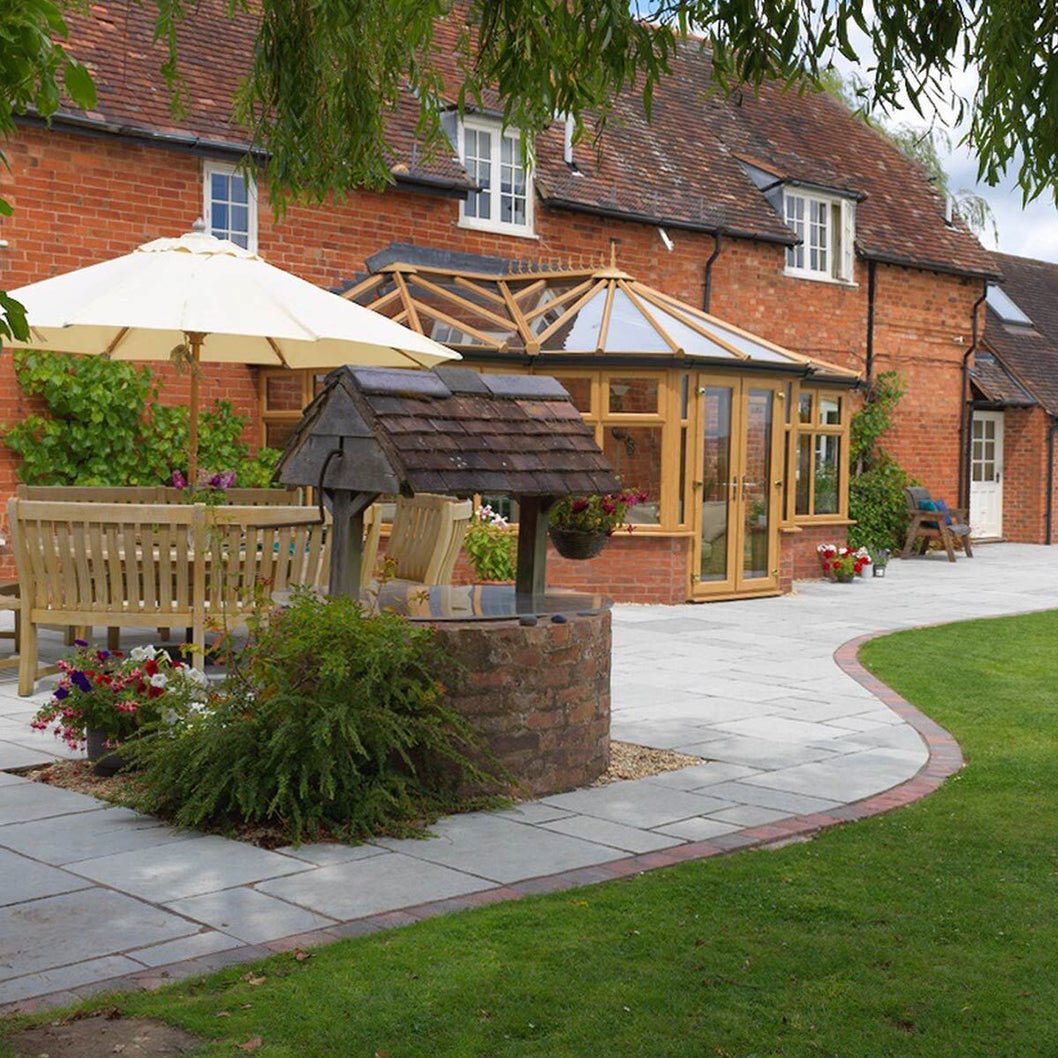Pavestone Denby (22mm Calibrated) Natural Limestone Paving - Mixed Size Patio Pack - 15m² - JJ Building Materials
