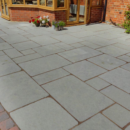 Pavestone Denby (22mm Calibrated) Natural Limestone Paving - Mixed Size Patio Pack - 15m² - JJ Building Materials