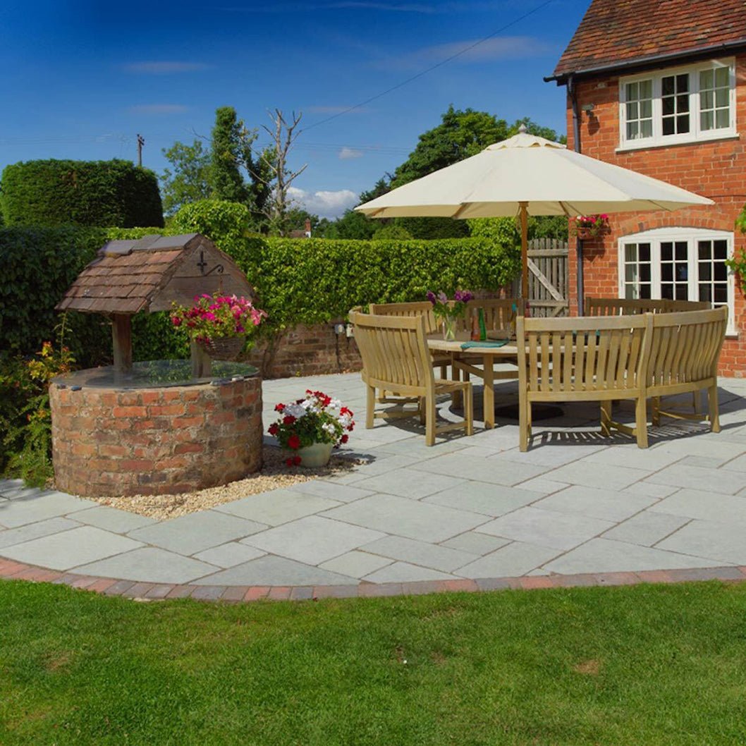 Pavestone Denby (22mm Calibrated) Natural Limestone Paving - Mixed Size Patio Pack - 15m² - JJ Building Materials