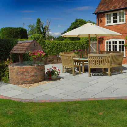 Pavestone Denby (22mm Calibrated) Natural Limestone Paving - Mixed Size Patio Pack - 15m² - JJ Building Materials