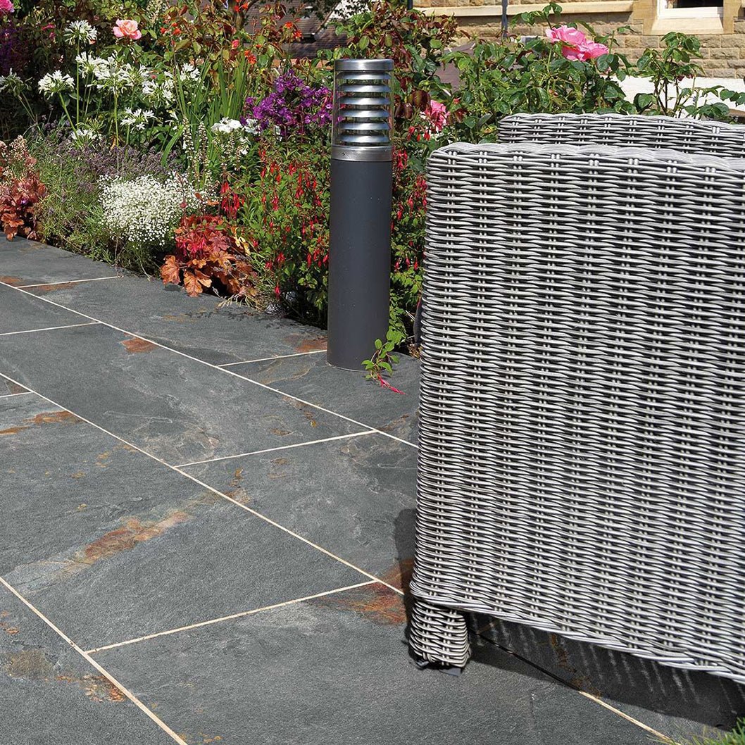 Pavestone Discovery Rusty Slate Porcelain Paving - 1200 x 600mm - JJ Building Materials