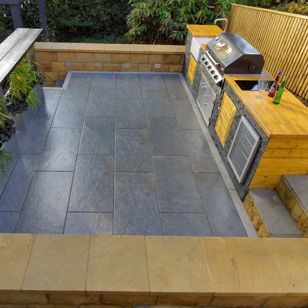 Pavestone Dolomite Dark Porcelain Paving - 1000 x 500mm - JJ Building Materials
