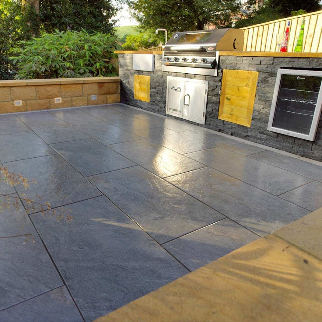 Pavestone Dolomite Dark Porcelain Paving - 1000 x 500mm - JJ Building Materials