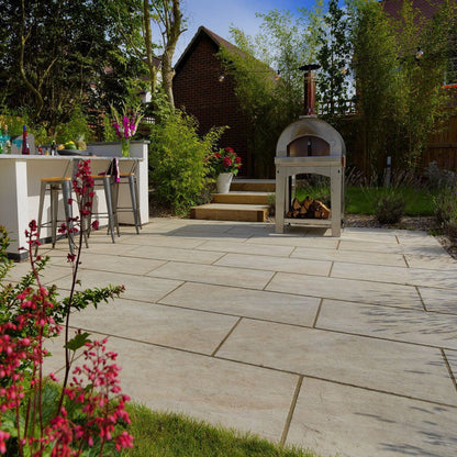 Pavestone Dolomite Dust Porcelain Paving - 1000 x 500mm - JJ Building Materials